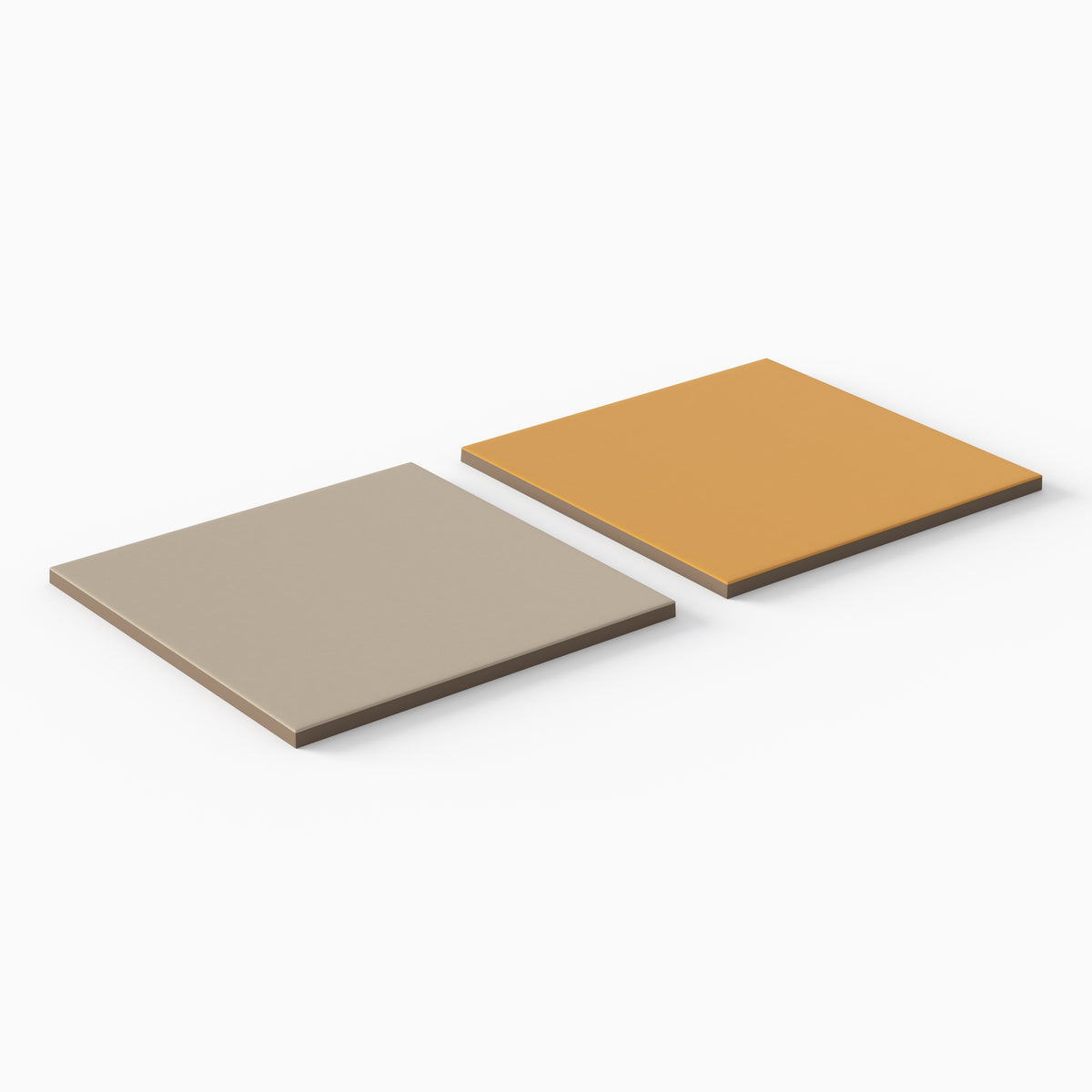 Merrick 8 x 8 Checkerboard Matte Porcelain Tile in Grunge Greige and Acoustic Amber