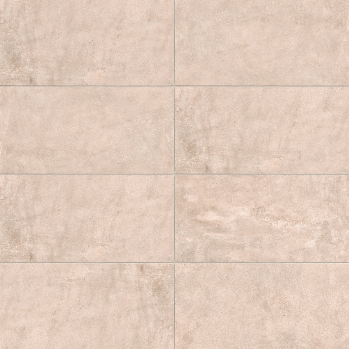 Rectangular porcelain floor tile in a matte finish with a smooth, lightly textured surface, featuring a warm beige color with subtle natural variation.