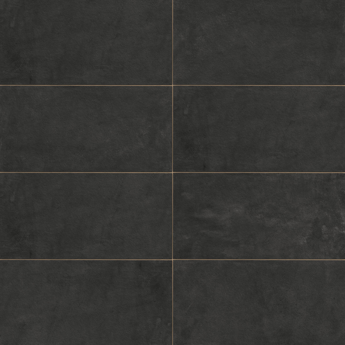 Rectangular porcelain tile in a grip finish with a smooth, lightly textured surface, featuring a dark gray color with subtle tonal variation.