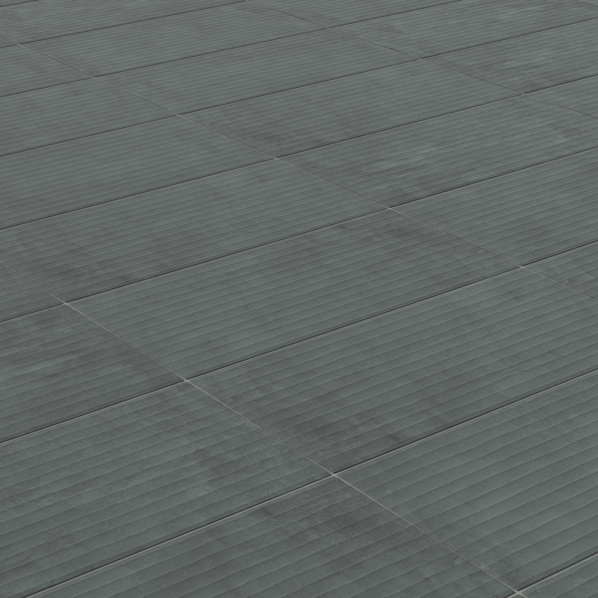 Kai 12 x 24 Fluted Matte Porcelain Tile in Marine