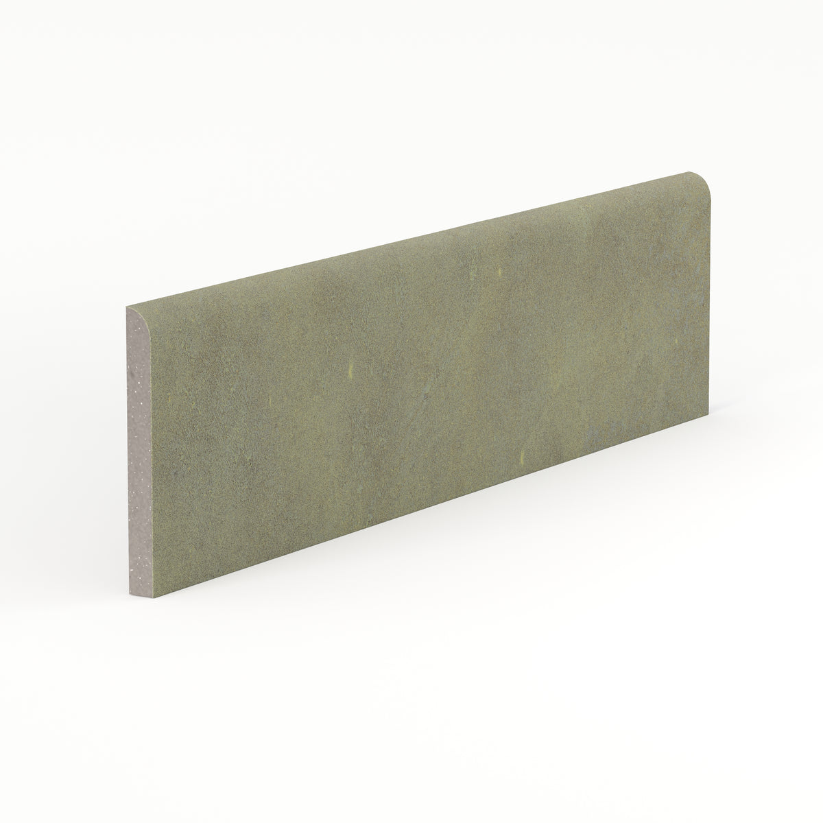 Kai 3 x 12 Bullnose Matte Porcelain Tile in Jade