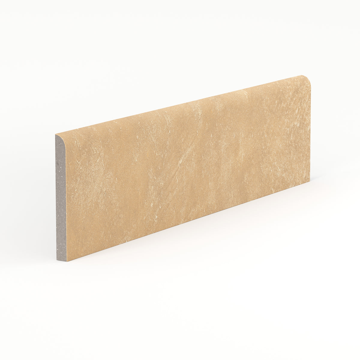 Kai 3 x 12 Bullnose Matte Porcelain Tile in Buttercup