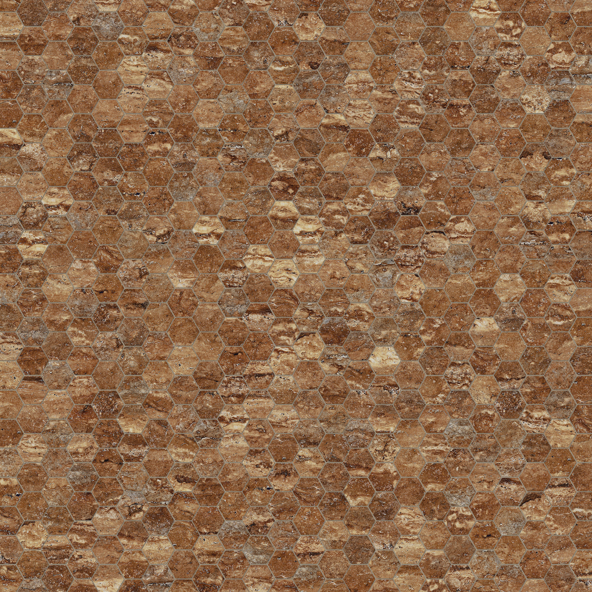 Marlow 3 x 3 Matte Porcelain Hexagon Mosaic in Bold