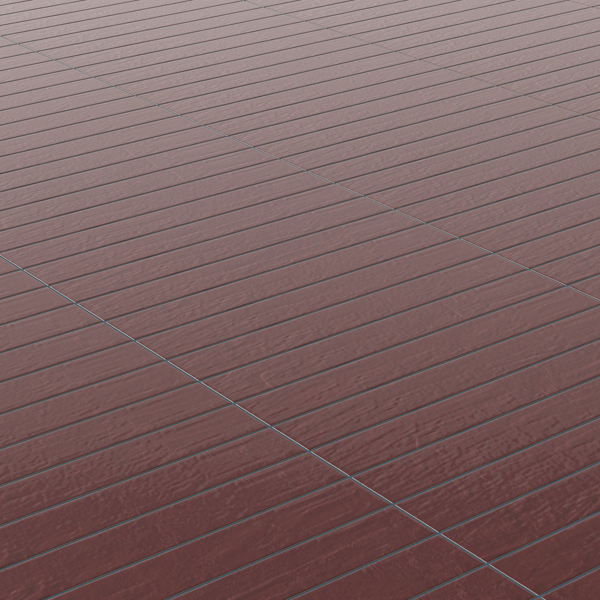 Piper 3 x 24 Glossy Porcelain Tile in Crimson