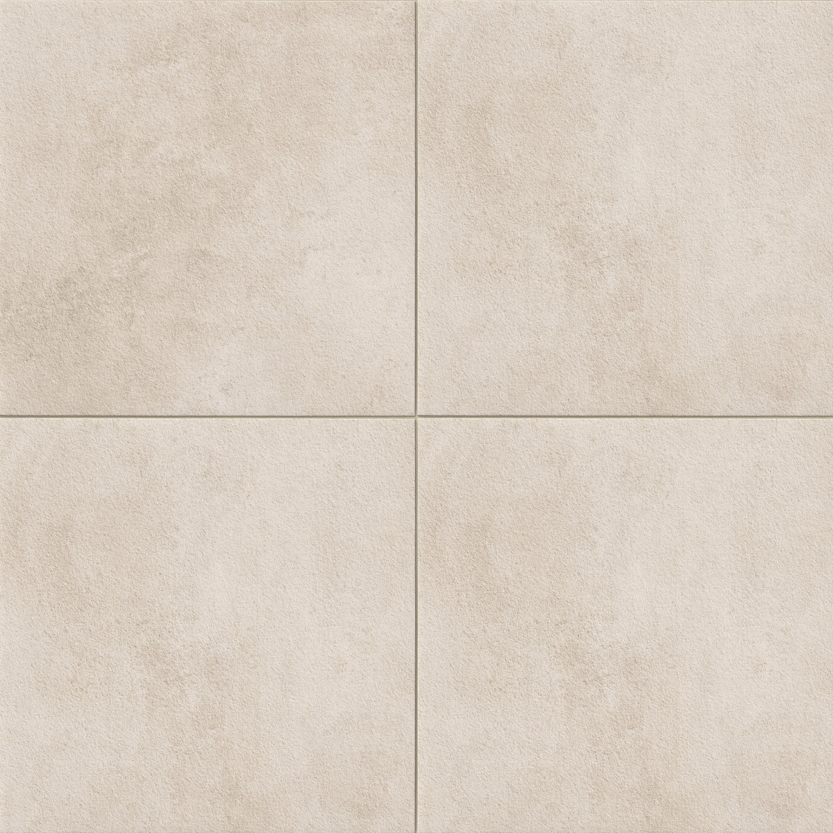 Large square tiles with a subtly textured surface and gentle shifts of warm beige tones, echoing the traces of hand-formed clay.