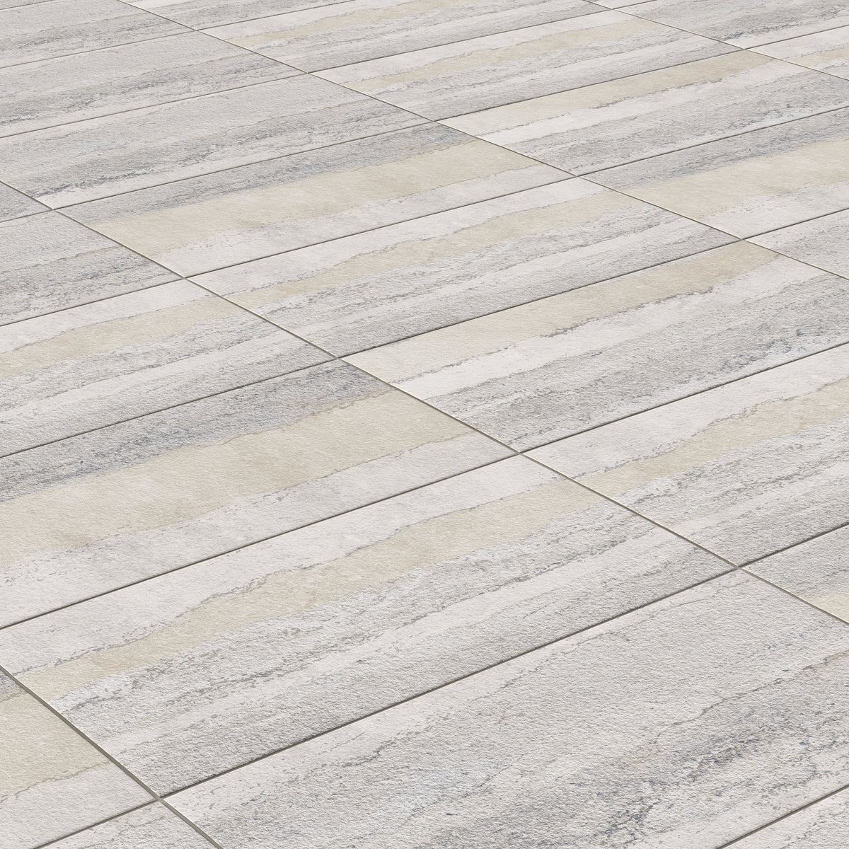 Vesper 12 x 24 Matte Porcelain Tile in Layered Grey