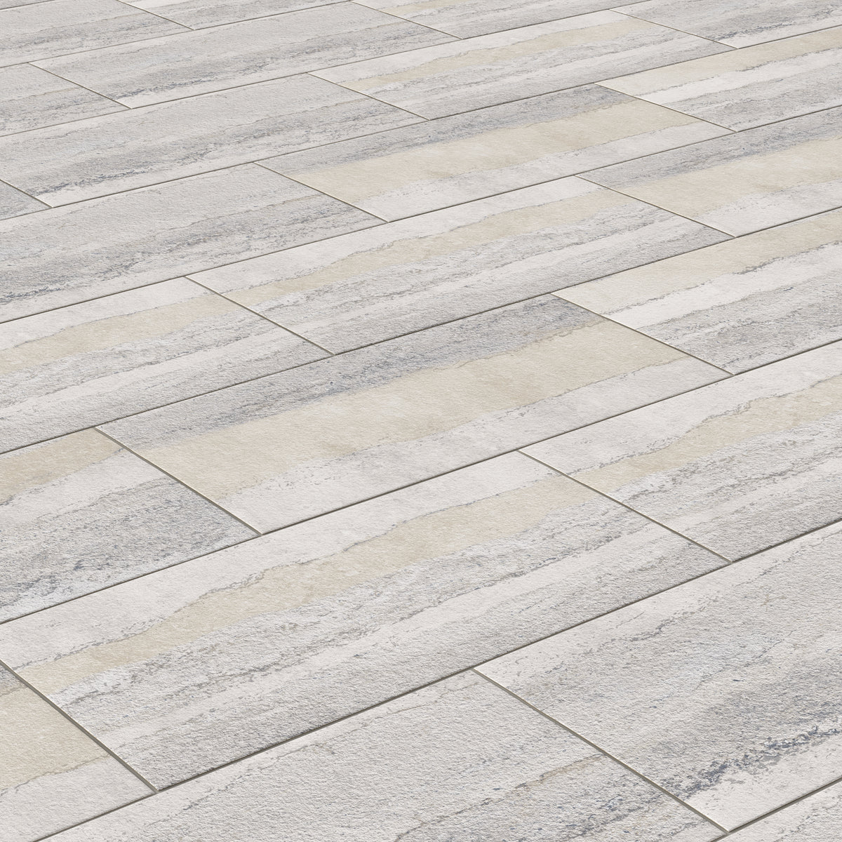 Vesper 12 x 24 Matte Porcelain Tile in Layered Grey