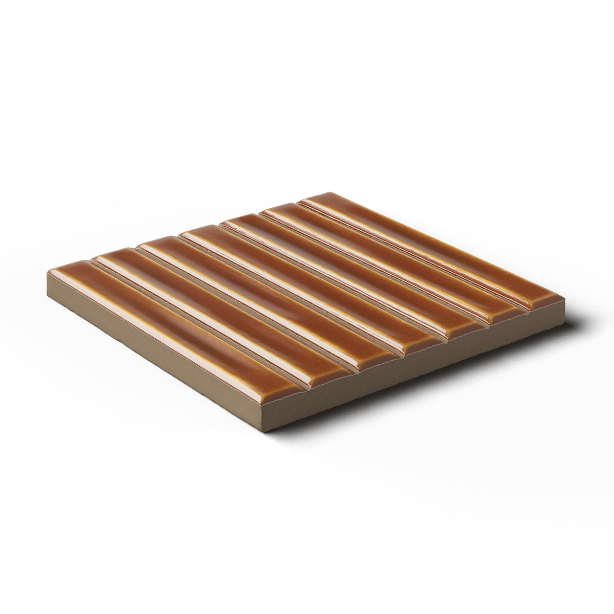 Celia 4.6 x 4.6 Glossy Porcelain Tile in Honey