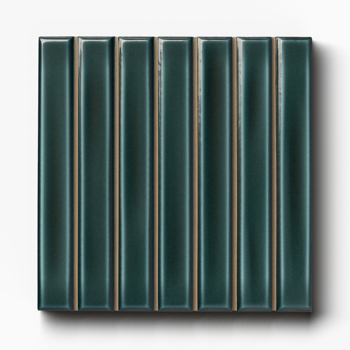 Celia 4.6 x 4.6 Glossy Porcelain Tile in Teal