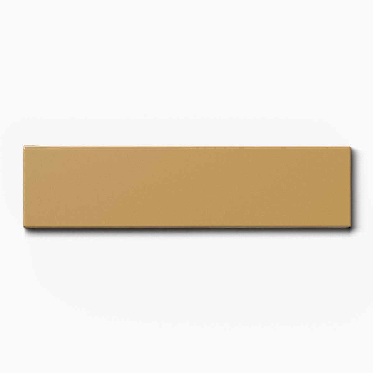 Mika 2.5 x 10 Glossy Ceramic Tile in Dijon
