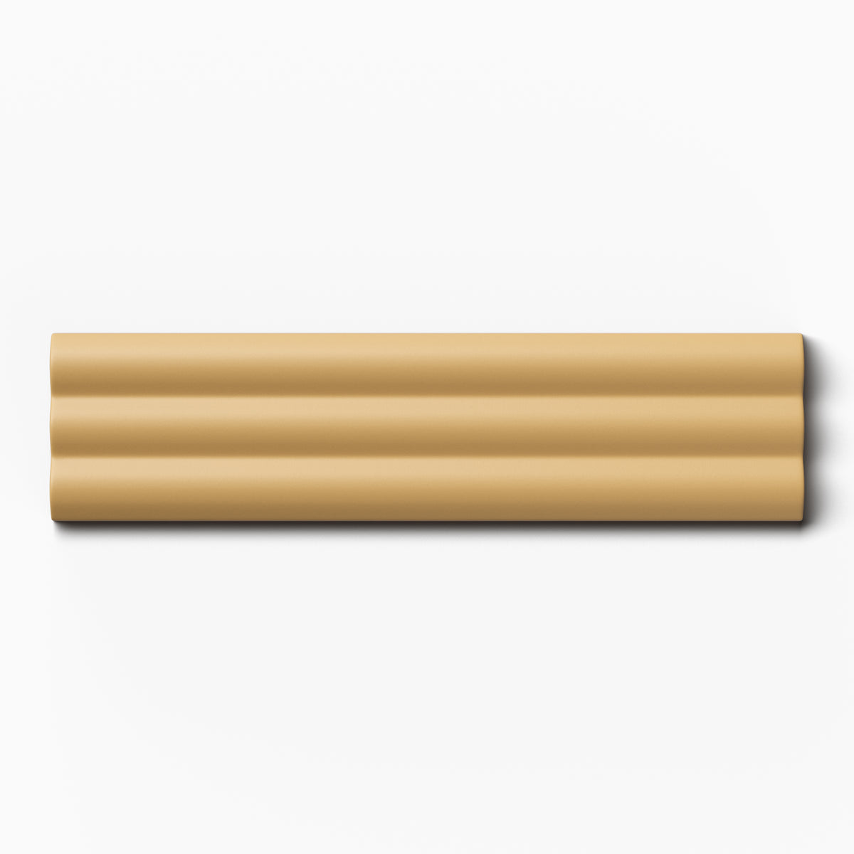 Mika 2.5 x 10 Matte Ceramic Reeded Tile in Dijon
