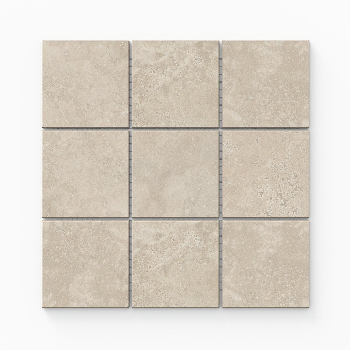 Leona 4 x 4 Matte Porcelain Mosaic Tile in Marfil
