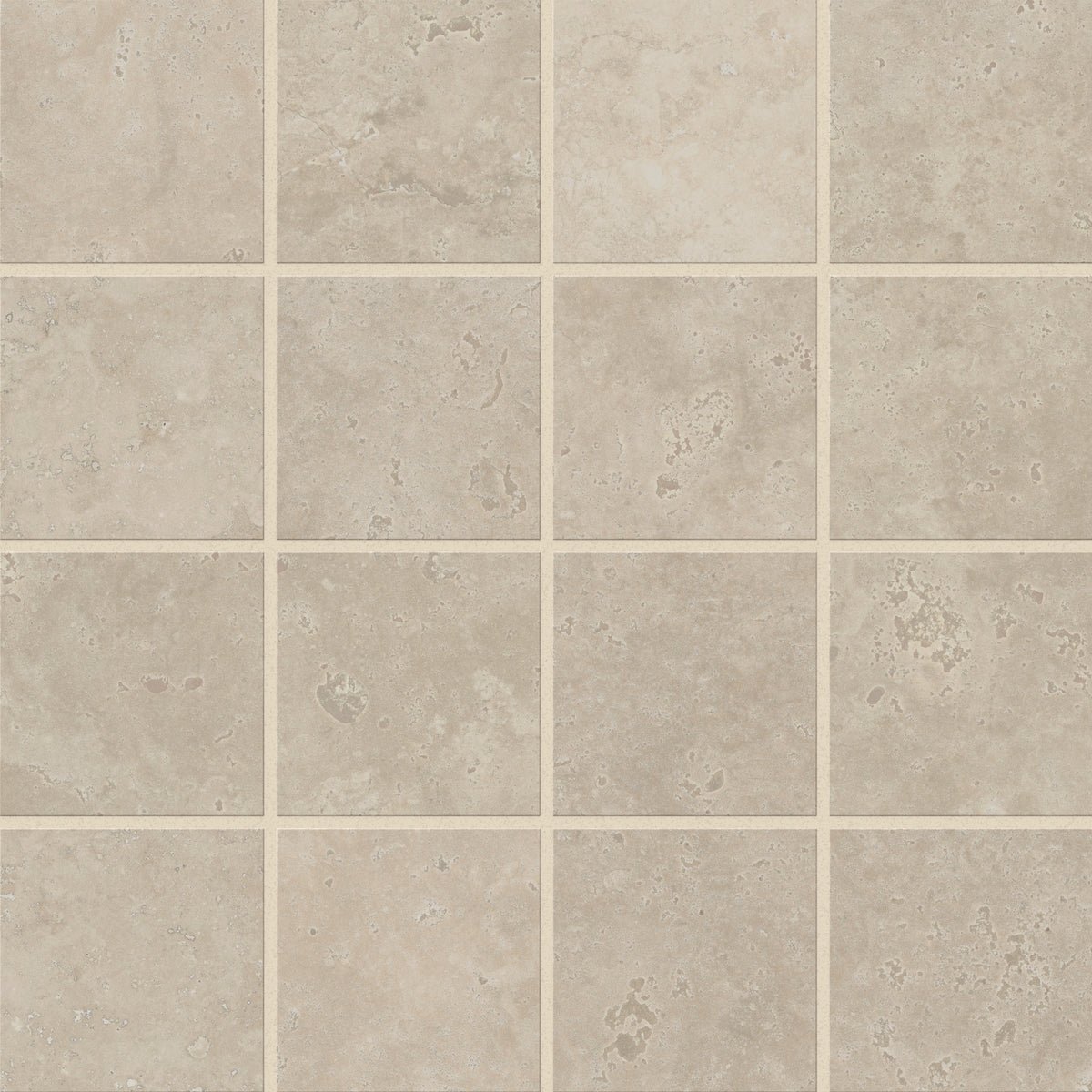 Leona 4 x 4 Matte Porcelain Mosaic Tile in Marfil