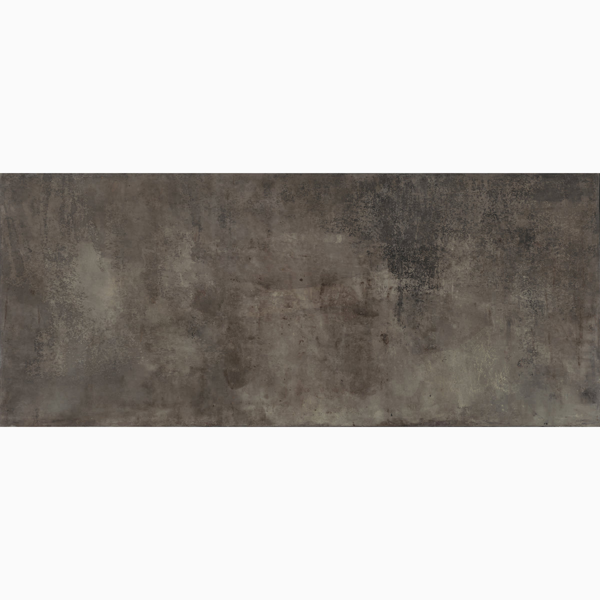 Skyveil Mural in Mistfall III featuring layered gray washes with earthy undertones that create an abstract plaster-like design with soft texture and weathered depth.