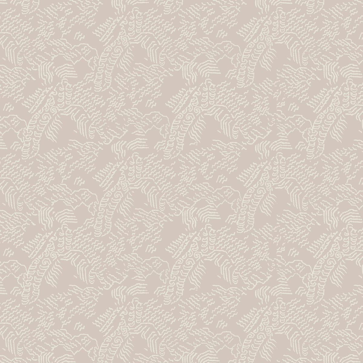 LIght gray abstract contour wallpaper with white topographic lines inspired by Tibetan landscapes.