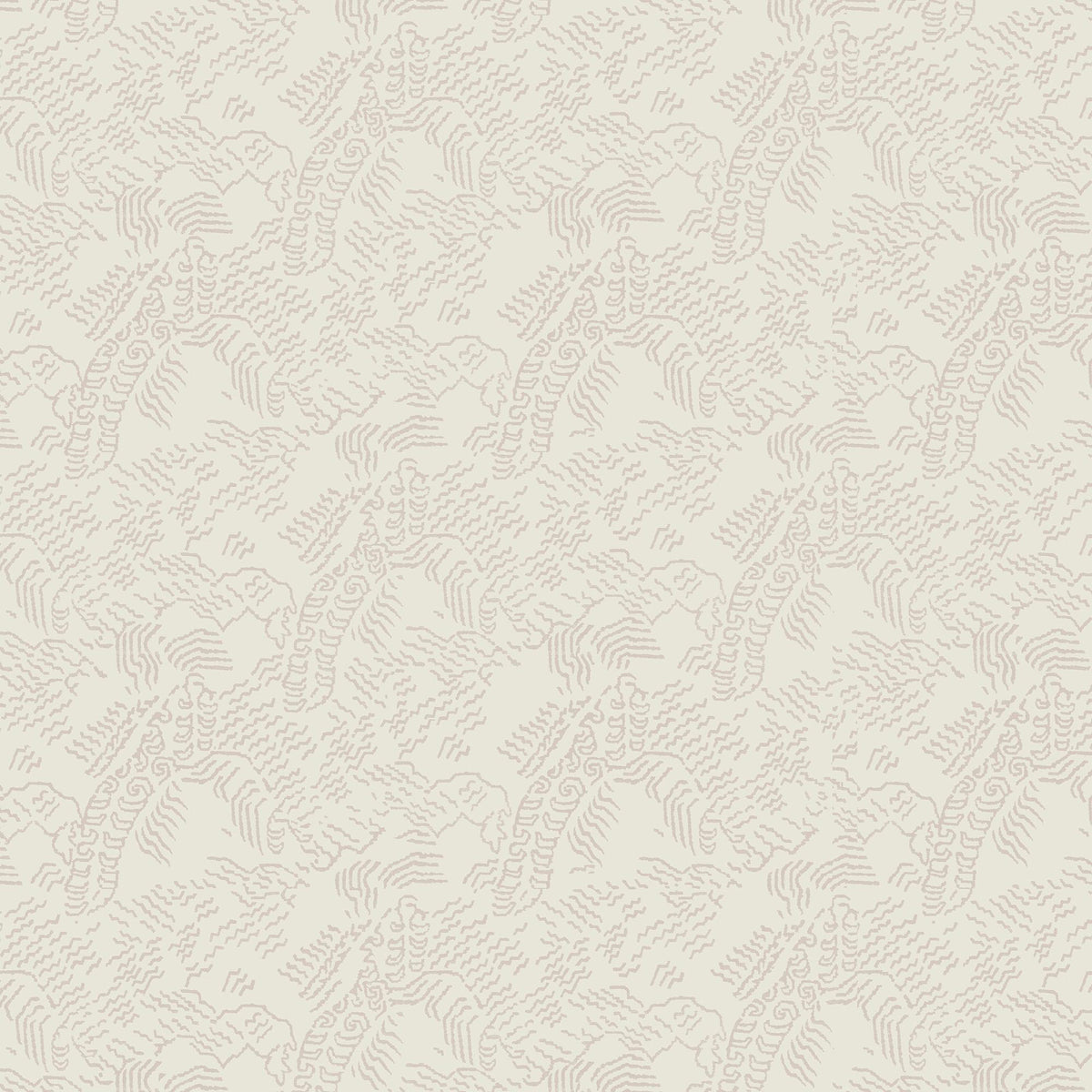 White abstract contour wallpaper with light gray topographic lines inspired by Tibetan landscapes.