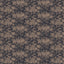 Brocade Wallpaper in Black/Tan I featuring a brown damask floral motif layered over a matte black canvas with softly distressed detailing inspired by traditional woven patterns.