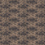 Brocade Wallpaper in Black/Tan II featuring a black damask floral motif layered over a matte brown canvas with softly distressed detailing inspired by traditional woven patterns.