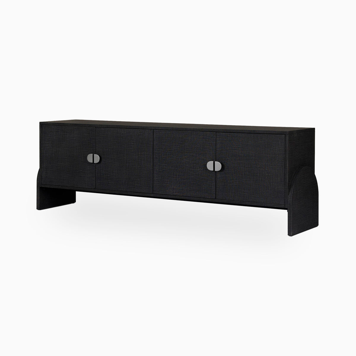 Bayfield Media Console in Black Linen