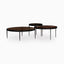 Laurel Nesting Table Set in Smoked Brown Glass