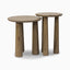 Oxford Nesting End Table Set in Drifted Oak