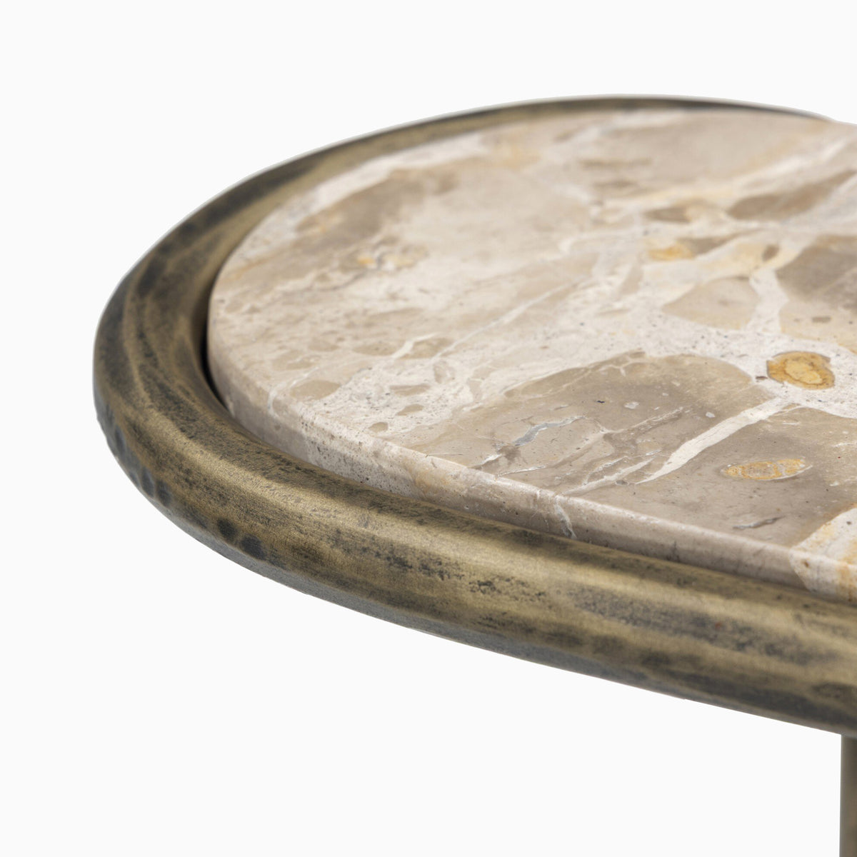 Pendleton End Table in Fossil Marble