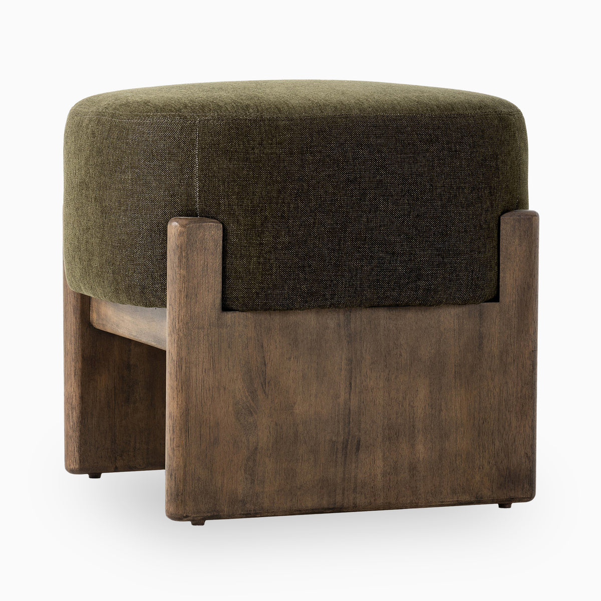 Amira Accent Stool in Sutton Olive