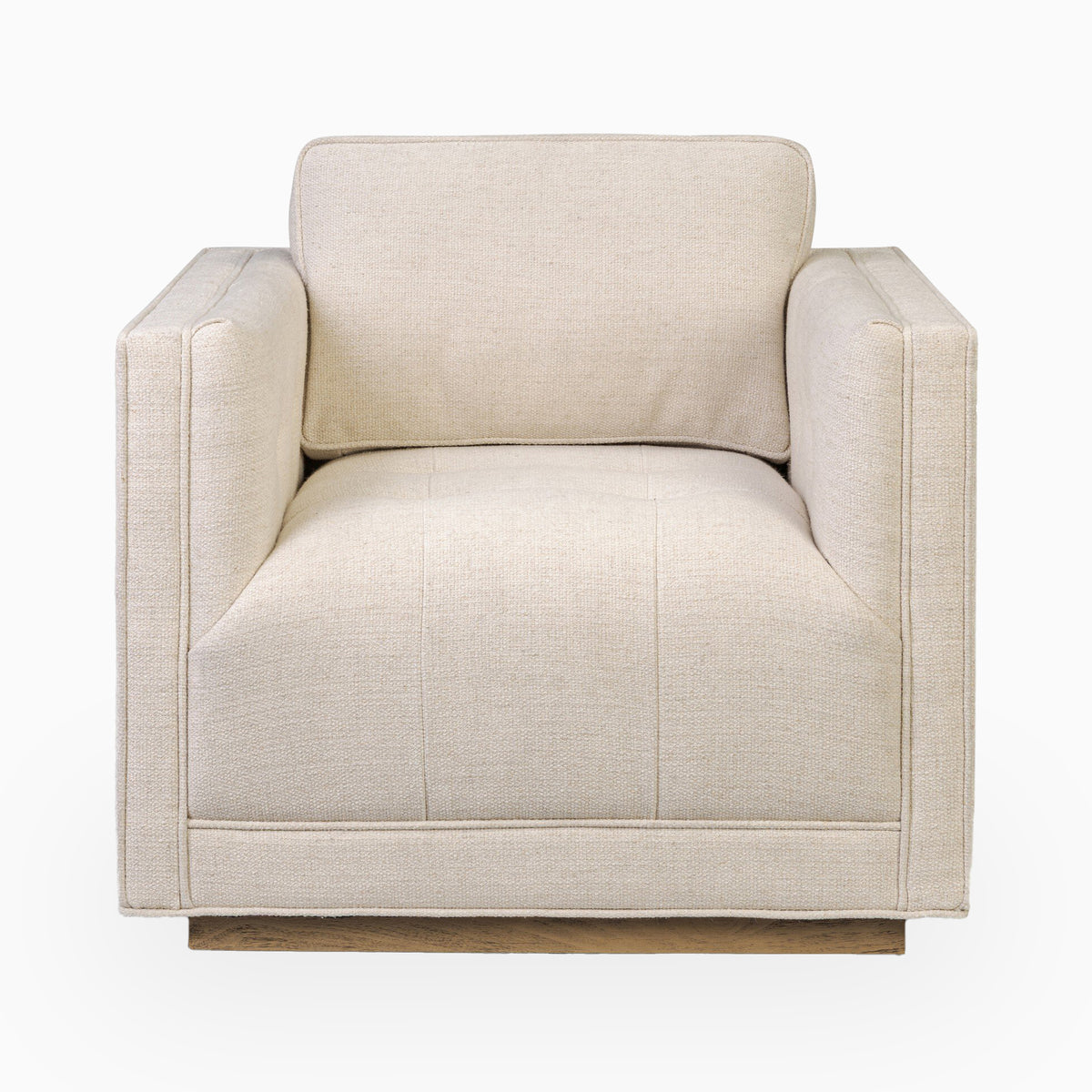 Landry Swivel Chair in Thames Cream