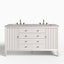 Sasha 60" Double Vanity in Bright White with 3 cm Lime Delight Quartz Top