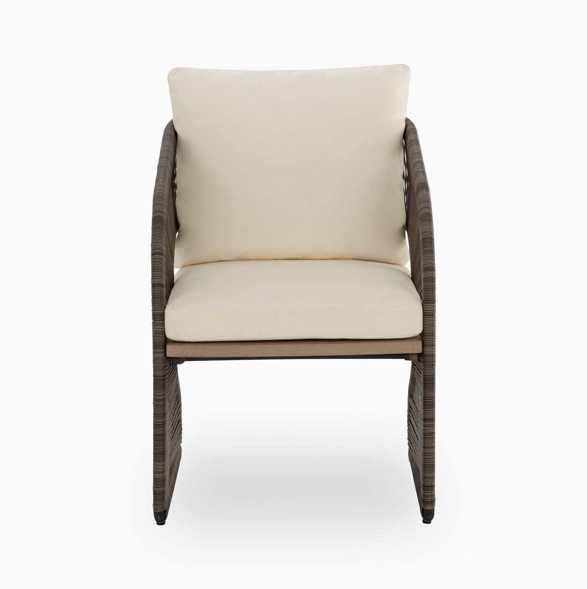 Aurelle Outdoor Dining Chair in Cream