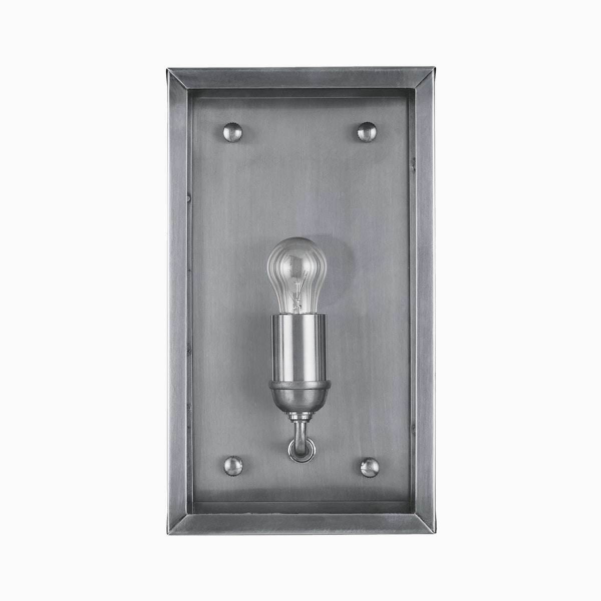 Bracken Outdoor Wall Sconce in Antique Silver