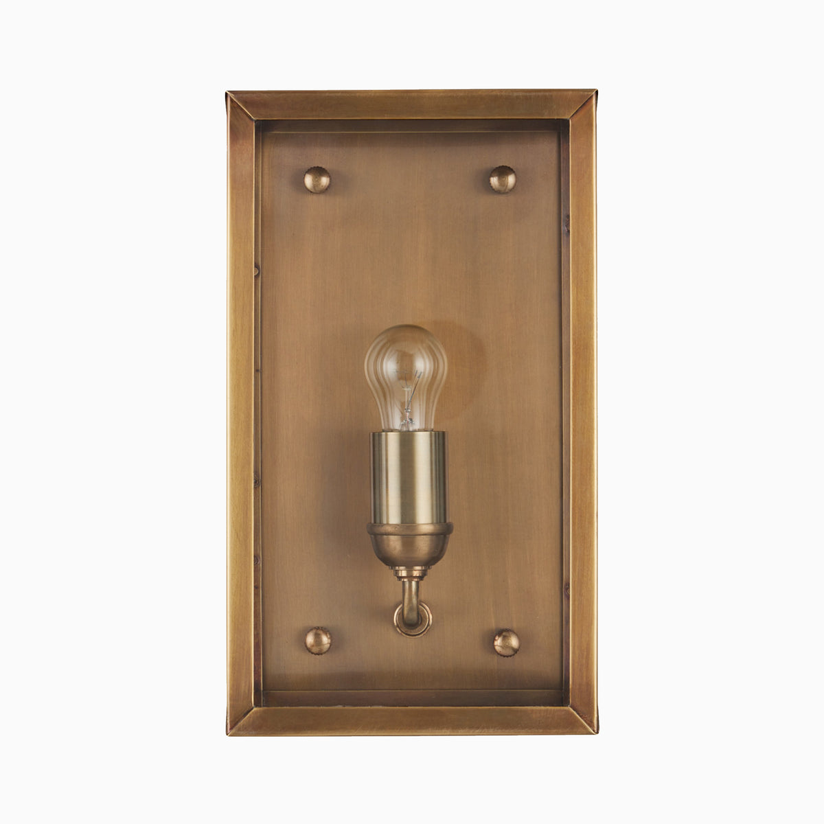 Bracken Outdoor Wall Sconce in Antique Brass
