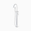 Alder Floor Mount Tub Filler Trim Kit with Hand Shower in Chrome