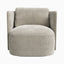 Ivo Swivel Chair in Mushroom