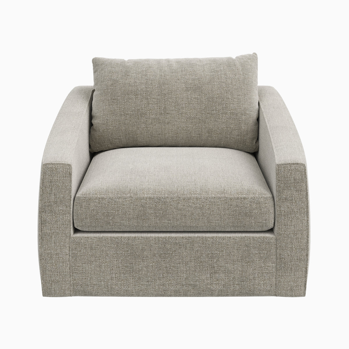 Ronan Swivel Chair in Bone