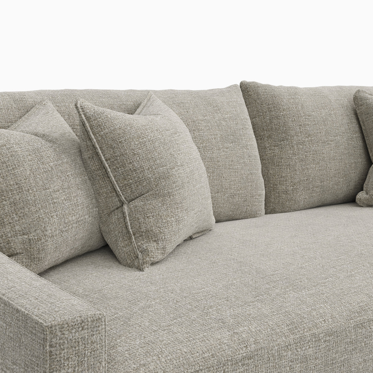 Ronan Sofa in Bone, 98"