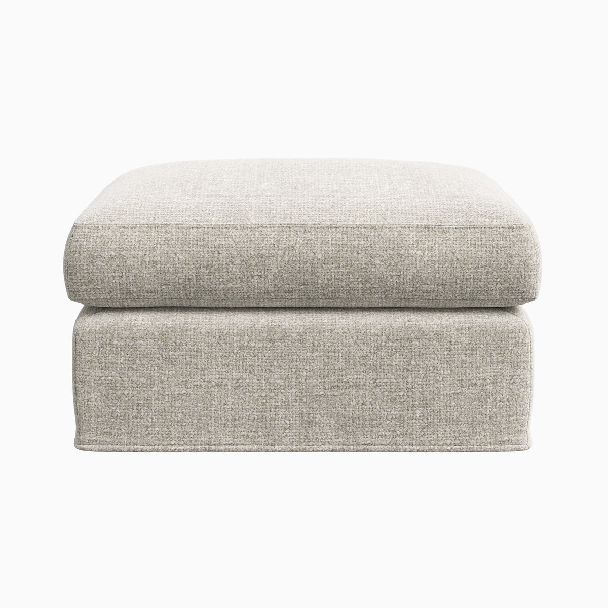 Ronan Ottoman in Bone, Small
