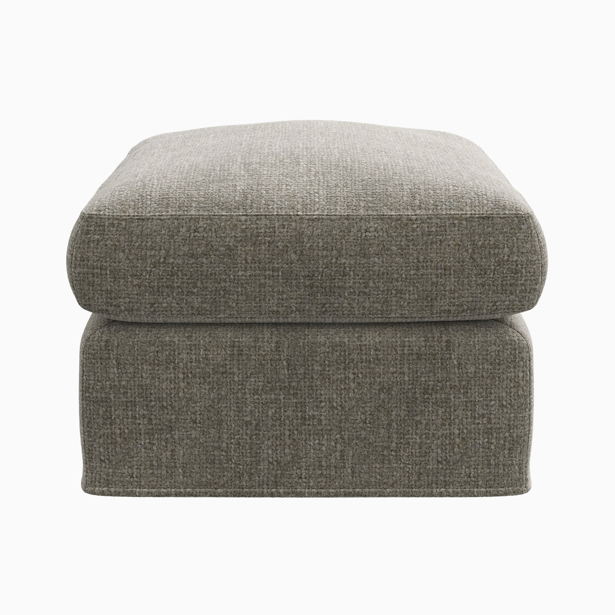 Ronan Ottoman in Bone, Small