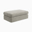 Ronan Ottoman in Bone, Large