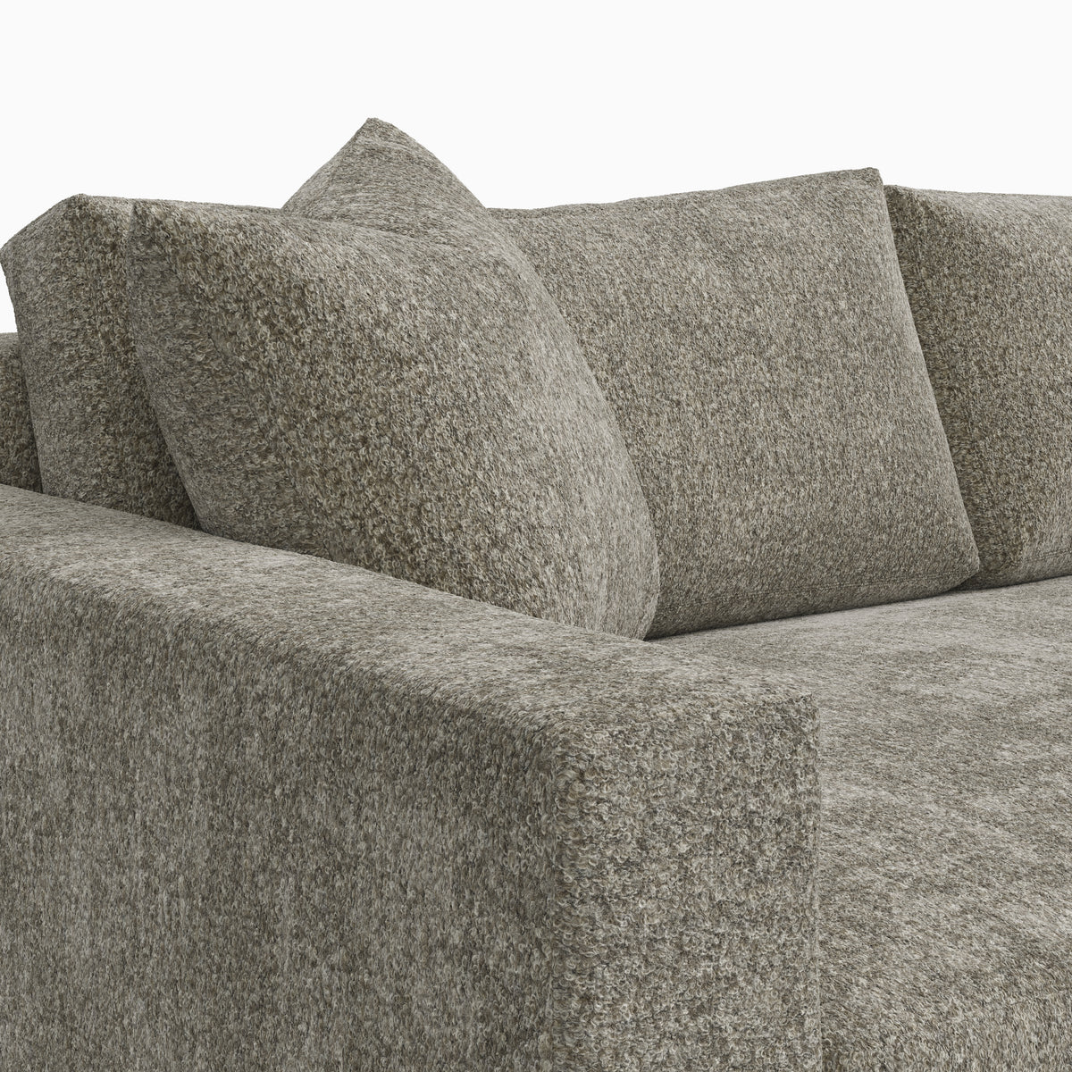 Aleric Sofa in Mushroom, 86"
