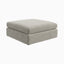 Aleric Ottoman in Bone, Small