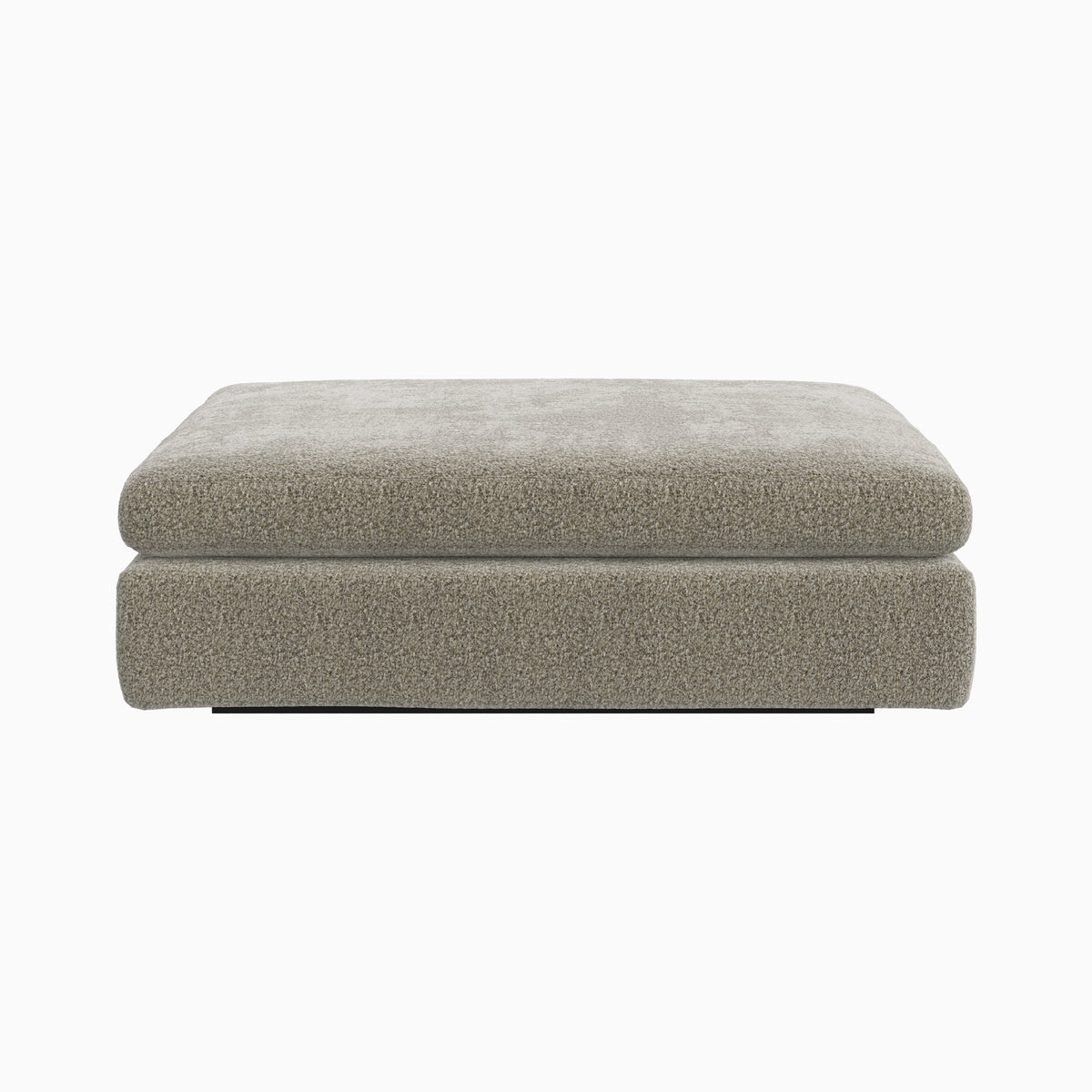 Aleric Ottoman in Mushroom, Large
