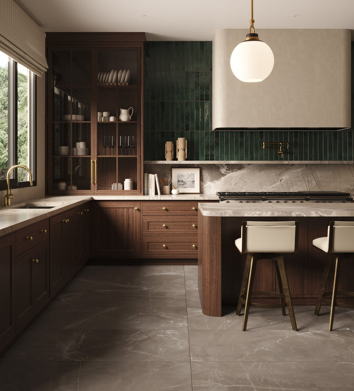 Leona 24 x 48 Matte Porcelain Tile in Amani Bronze