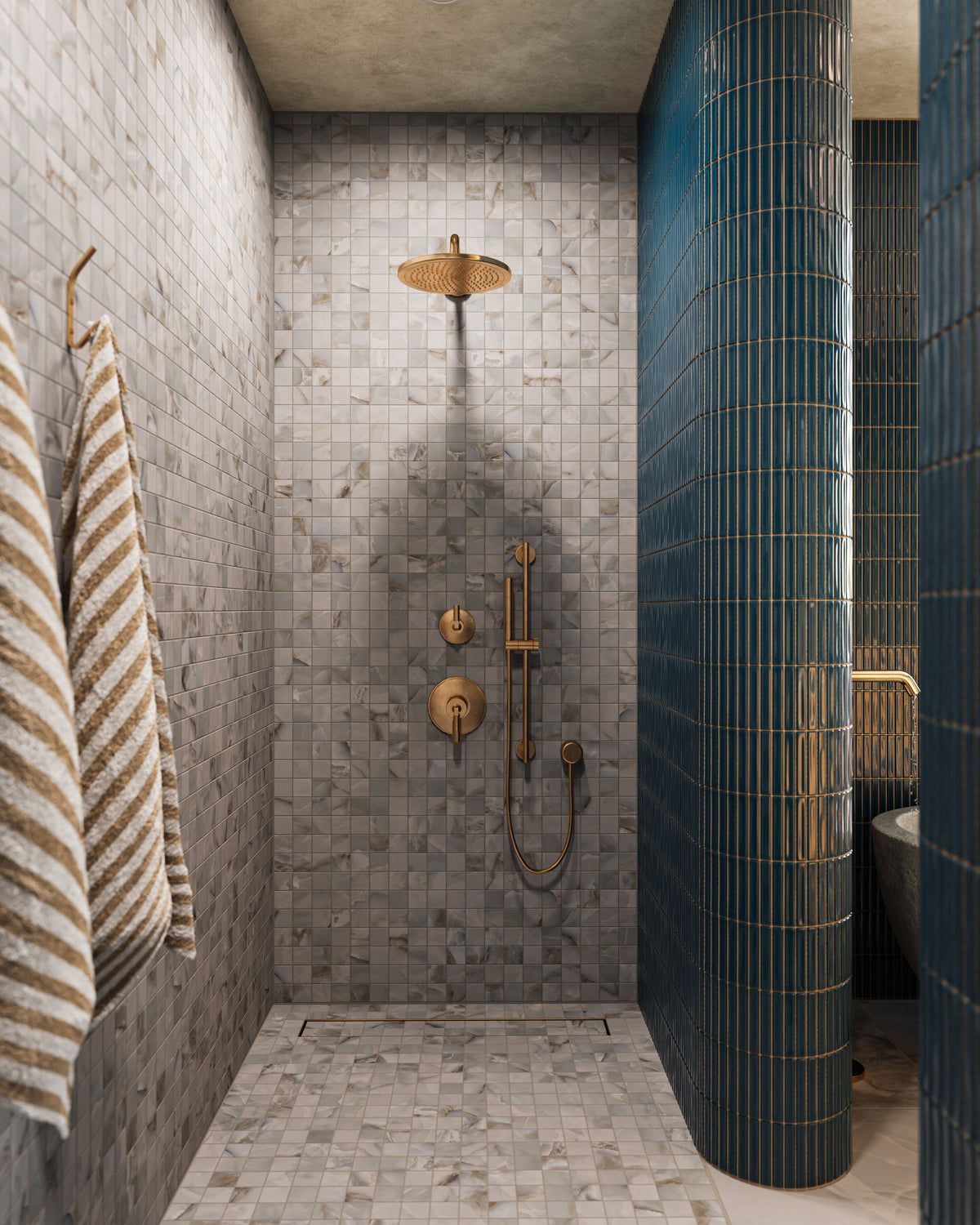 Astrid 2 x 2 Matte Porcelain Mosaic Tile in Slate