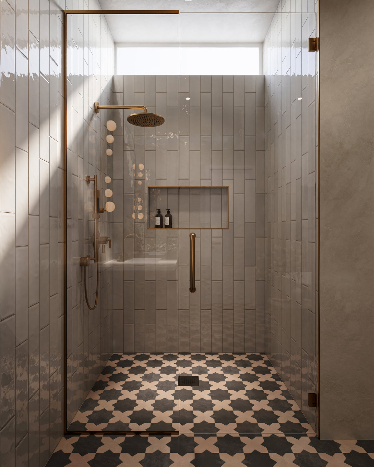 Olivia 4 x 16 Glossy Ceramic Tile in Pearl