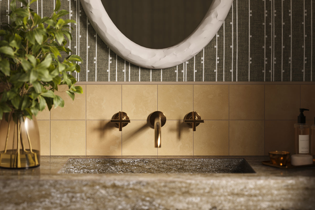 Isabel 6 x 6 Matte Porcelain Tile in Golden Sky