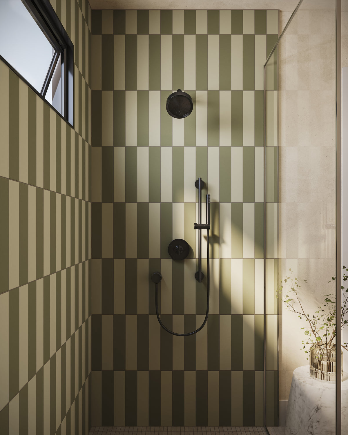 Merrick 3 x 11 Matte Porcelain Tile in Folk Green
