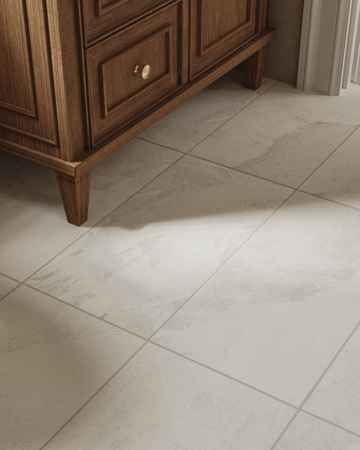 Aurora 12 x 24 Matte Porcelain Tile in Ivory