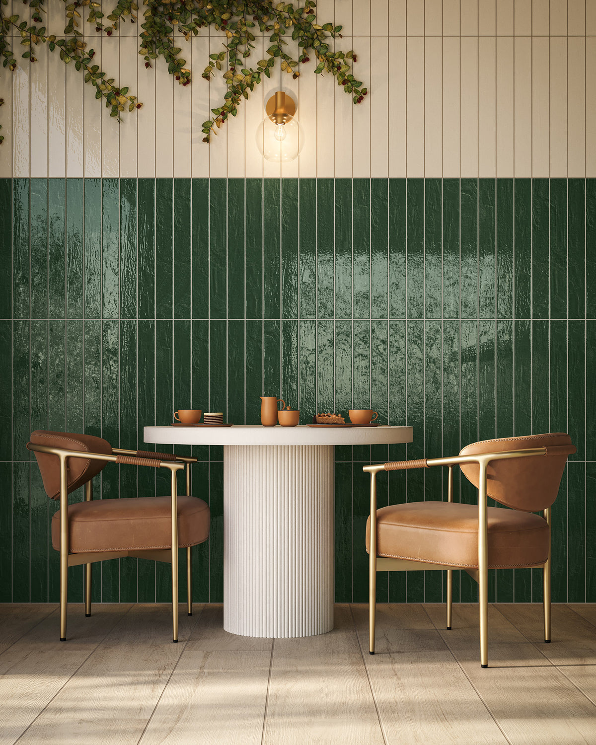 Nora 8 x 48 Matte Porcelain Tile in Foam