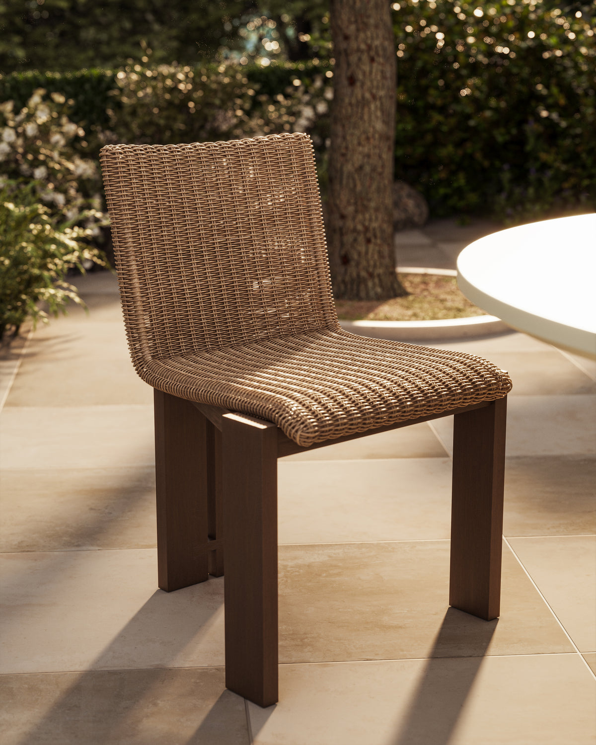 Marinell Outdoor Dining Chair in Faux Hyacinth